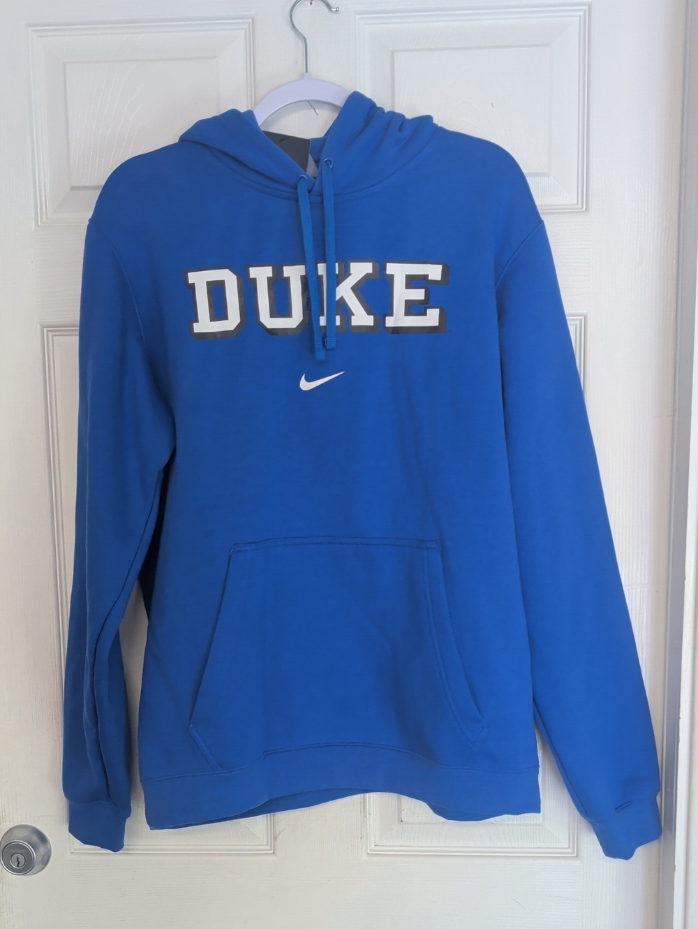 Nike Men’s Large Duke Blue Devils Pullover Hoodie New Royal